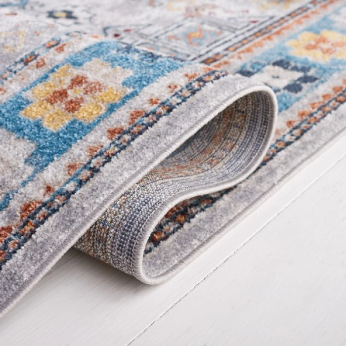 Safavieh Bayside BAY106 Light Grey / Blue 5'-3" X 7'-6" Rectangle Area Rug