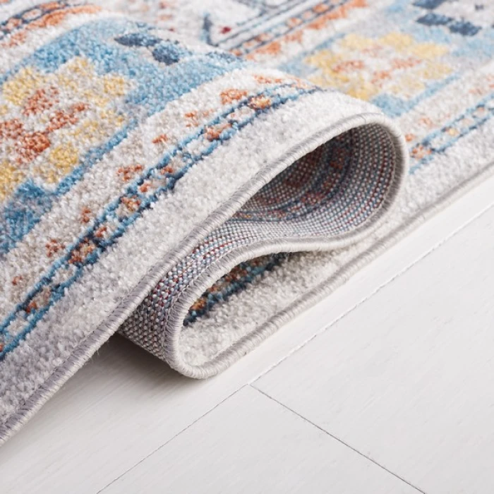 Safavieh Bayside BAY106 Grey / Blue 5'-3" X 7'-6" Rectangle Area Rug