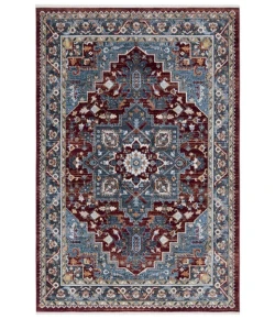 Safavieh Bayside BAY108 Blue / Red 4' X 6' Rectangle Area Rug