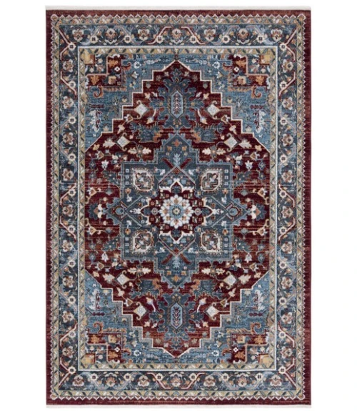 Safavieh Bayside BAY108 Blue / Red 4' X 6' Rectangle Area Rug