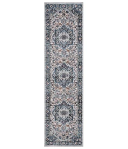 Safavieh Bayside BAY110 Blue / Grey 2'-2" X 8' Runner Area Rug