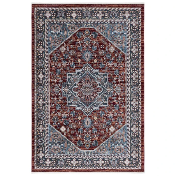 Safavieh Bayside BAY110 Red / Blue 5'-3" X 7'-6" Rectangle Area Rug