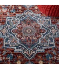 Safavieh Bayside BAY110 Red / Blue 6'-7" X 6'-7" Square Area Rug
