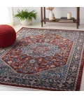 Safavieh Bayside BAY110 Red / Blue 9' X 12' Rectangle Area Rug