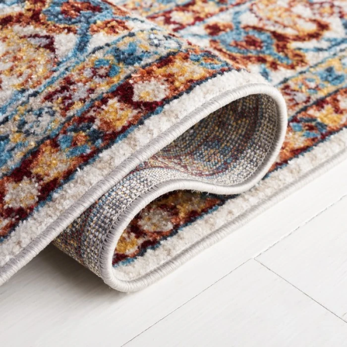 Safavieh Bayside BAY112 Beige / Blue 5'-3" X 7'-6" Rectangle Area Rug