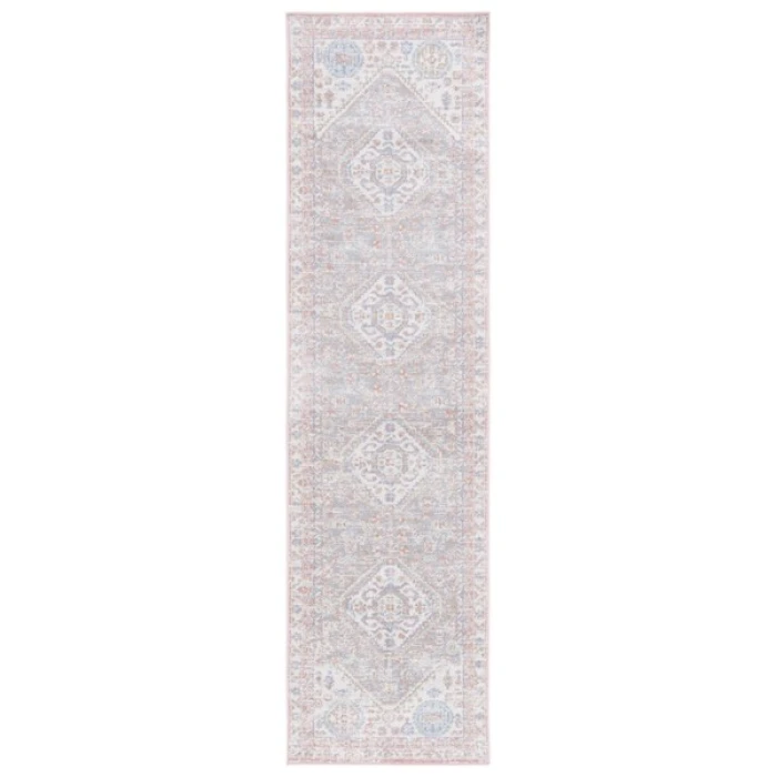 Safavieh Bayside BAY118 Ivory / Blue Pink 2'-2" X 8' Runner Area Rug