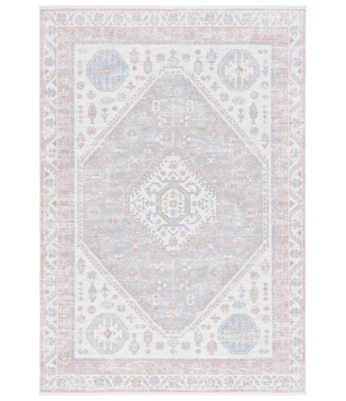Safavieh Bayside BAY118 Ivory / Blue Pink 4' X 6' Rectangle Area Rug