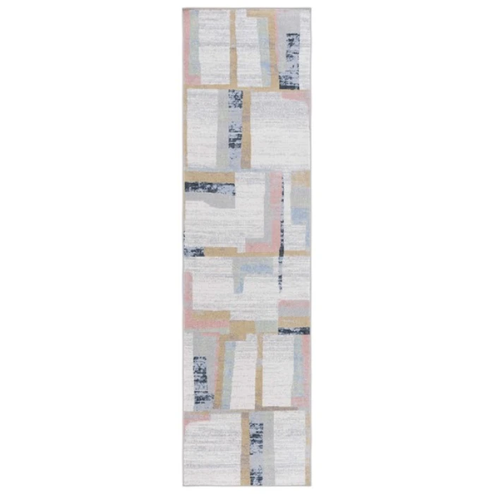 Safavieh Bayside BAY126 Ivory / Blue Rust 2'-2" X 8' Runner Area Rug