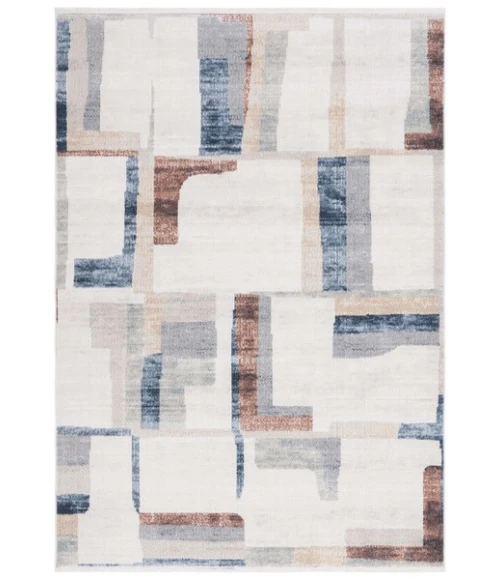 Safavieh Bayside BAY126 Ivory / Blue Rust 4' X 6' Rectangle Area Rug