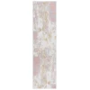 Safavieh Bayside BAY128 Ivory / Grey Pink 2'-2" X 8' Runner Area Rug
