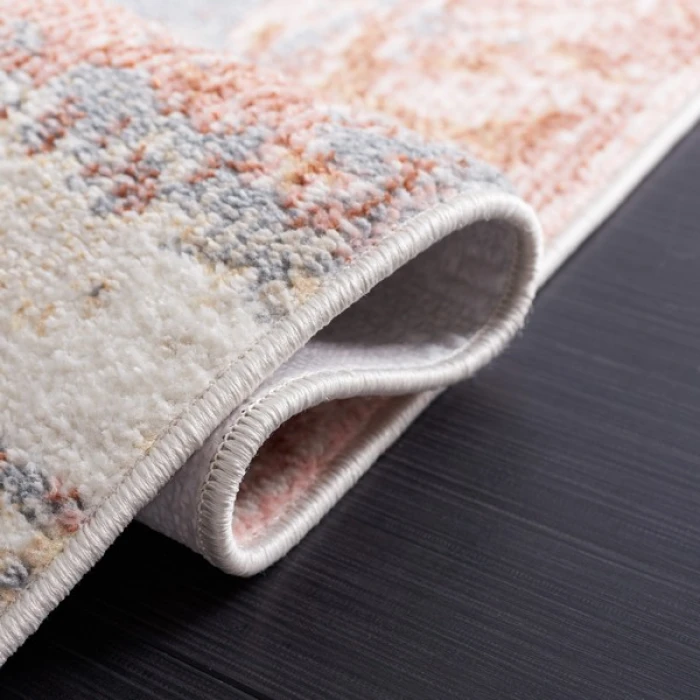 Safavieh Bayside BAY128 Ivory / Grey Pink 6'-7" X 6'-7" Round Area Rug