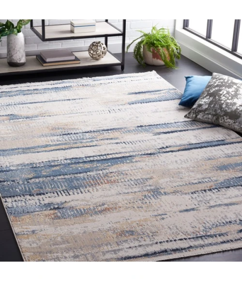 Safavieh Bayside BAY130 Blue / Gold 4' X 6' Rectangle Area Rug