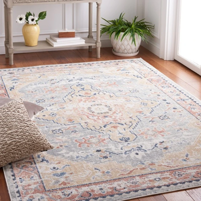 Safavieh Bayside BAY134 Sage / Gold 4' X 6' Rectangle Area Rug