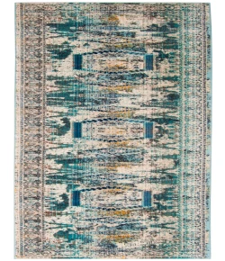 Safavieh Baldwin BDN128 Ivory / Teal 2'-2" X 12' Runner Area Rug