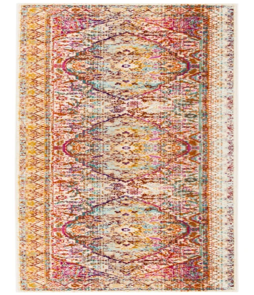 Safavieh Baldwin BDN189 Ivory / Fuchsia 2'-2" X 8' Runner Area Rug