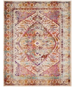 Safavieh Baldwin BDN189 Ivory / Fuchsia 3'-3" X 5' Rectangle Area Rug