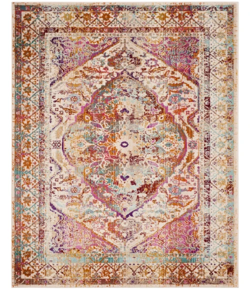 Safavieh Baldwin BDN189 Ivory / Fuchsia 3'-3" X 5' Rectangle Area Rug