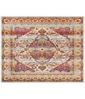 Safavieh Baldwin BDN189 Ivory / Fuchsia 6'-7" X 6'-7" Square Area Rug