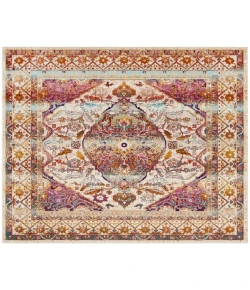 Safavieh Baldwin BDN189 Ivory / Fuchsia 6'-7" X 6'-7" Square Area Rug