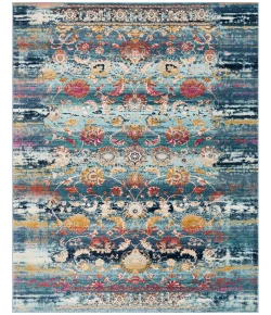 Safavieh Baldwin BDN192 Teal / Beige 8' X 10' Rectangle Area Rug
