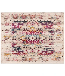 Safavieh Baldwin BDN193 Cream / Fuchsia 6'-7" X 6'-7" Square Area Rug