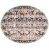 Safavieh Baldwin BDN196 Cream / Multi 6'-7" X 6'-7" Round Area Rug