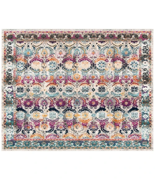 Safavieh Baldwin BDN196 Cream / Multi 6'-7" X 6'-7" Square Area Rug