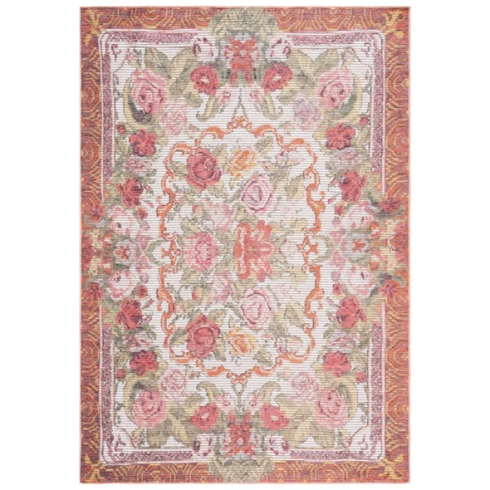 Safavieh Besarabian BES220 Ivory / Sage Rust 5'-3" X 7'-6" Rectangle Area Rug