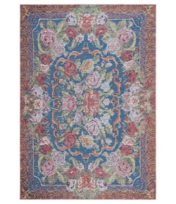 Safavieh Besarabian BES220 Blue / Sage Rust 8' X 10' Rectangle Area Rug