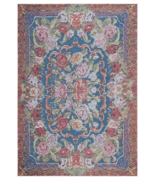 Safavieh Besarabian BES220 Blue / Sage Rust 8' X 10' Rectangle Area Rug
