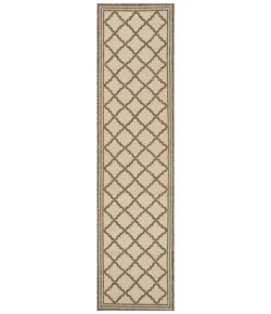 Safavieh Beach House BHS121 Cream / Beige 2'-2" X 10' Runner Area Rug