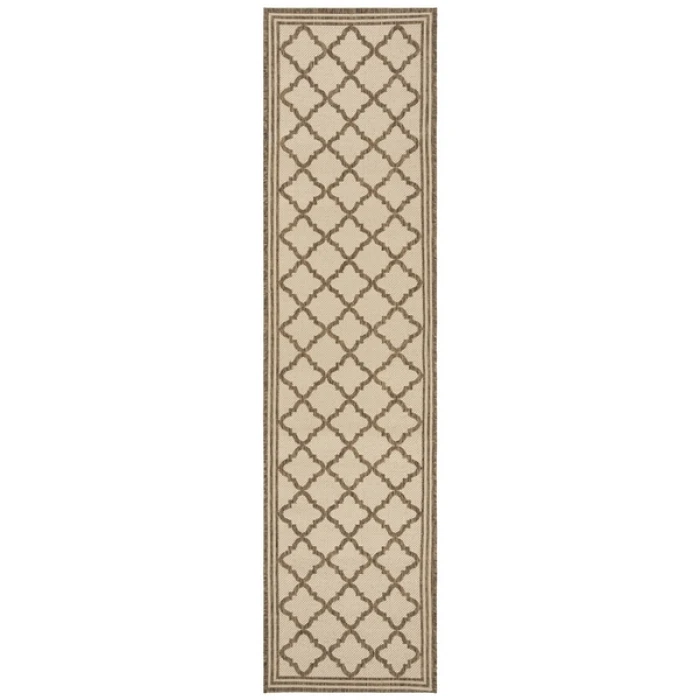Safavieh Beach House BHS121 Cream / Beige 2'-2" X 8' Runner Area Rug