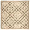 Safavieh Beach House BHS121 Cream / Beige 6'-7" X 6'-7" Square Area Rug