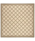 Safavieh Beach House BHS121 Cream / Beige 4' X 4' Square Area Rug