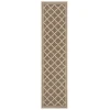 Safavieh Beach House BHS121 Beige / Cream 2'-2" X 8' Runner Area Rug