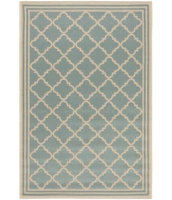 Safavieh Beach House BHS121 Aqua / Cream 2'-2" X 6' Runner Area Rug