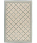 Safavieh Beach House BHS121 Cream / Aqua 5'-3" X 7'-6" Rectangle Area Rug