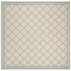 Safavieh Beach House BHS121 Cream / Aqua 8' X 8' Square Area Rug