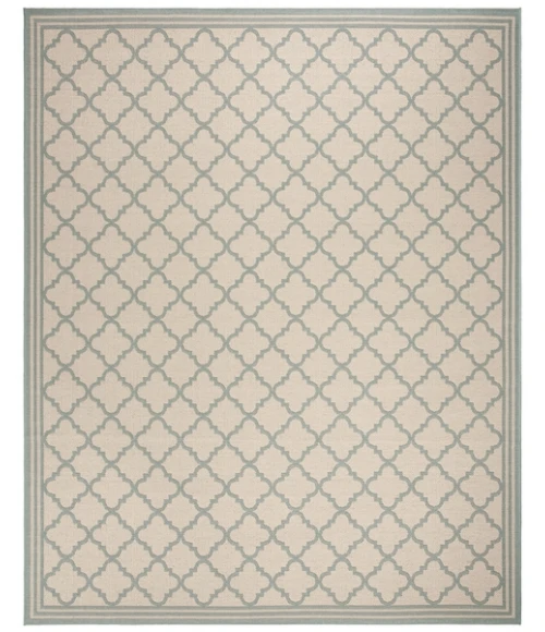 Safavieh Beach House BHS121 Cream / Aqua 8' X 10' Rectangle Area Rug
