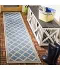 Safavieh Beach House BHS121 Blue / Creme 2'-2" X 12' Runner Area Rug
