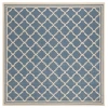 Safavieh Beach House BHS121 Blue / Creme 6'-7" X 6'-7" Square Area Rug