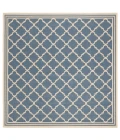 Safavieh Beach House BHS121 Blue / Creme 6'-7" X 6'-7" Square Area Rug