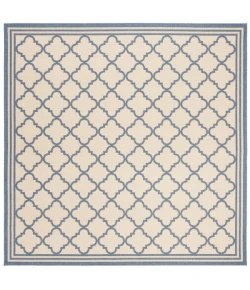 Safavieh Beach House BHS121 Cream / Blue 6'-7" X 6'-7" Square Area Rug