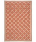 Safavieh Beach House BHS121 Rust / Creme 5'-3" X 7'-6" Rectangle Area Rug
