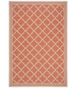 Safavieh Beach House BHS121 Rust / Creme 5'-3" X 7'-6" Rectangle Area Rug