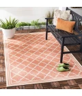 Safavieh Beach House BHS121 Rust / Creme 5'-3" X 7'-6" Rectangle Area Rug