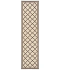 Safavieh Beach House BHS121 Creme / Brown 2'-2" X 12' Runner Area Rug