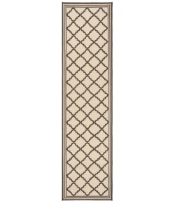 Safavieh Beach House BHS121 Creme / Brown 2'-2" X 12' Runner Area Rug