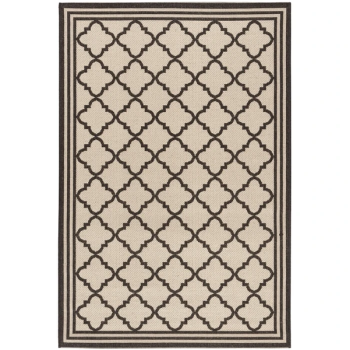 Safavieh Beach House BHS121 Creme / Brown 2'-2" X 4' Accent Area Rug