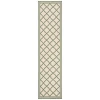 Safavieh Beach House BHS121 Cream / Green 2'-2" X 6' Runner Area Rug